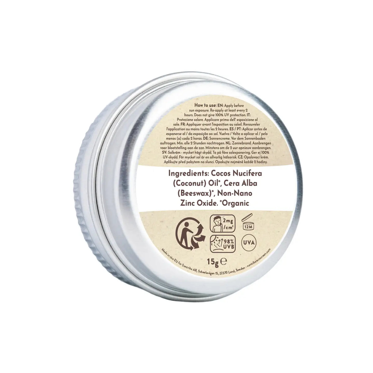 Suntribe SPF50 Natural Mineral Face & Sport Zinc Sunscreen