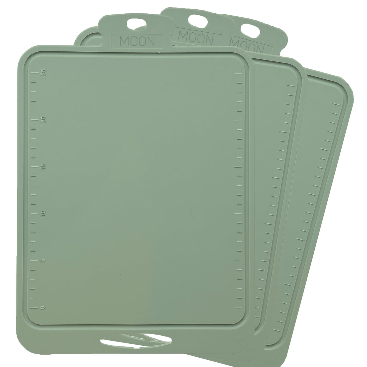 3-Pack Skjærebrett i Silikon fra Moon - Minty Green