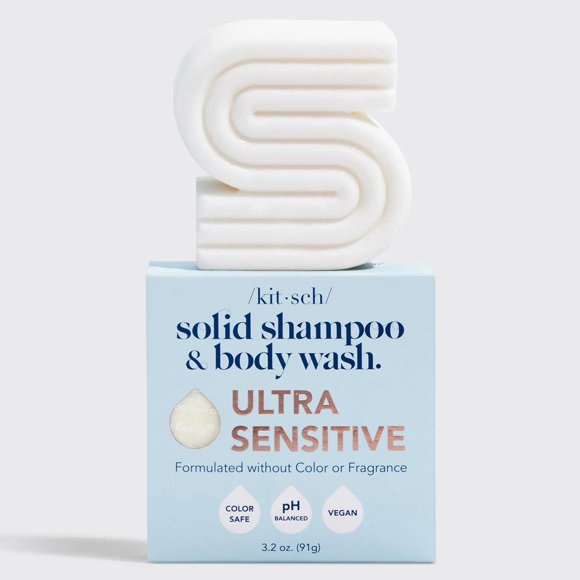 Kitsch Ultra Sensitive Shampoo & Body Wash Bar Fragrance-Free