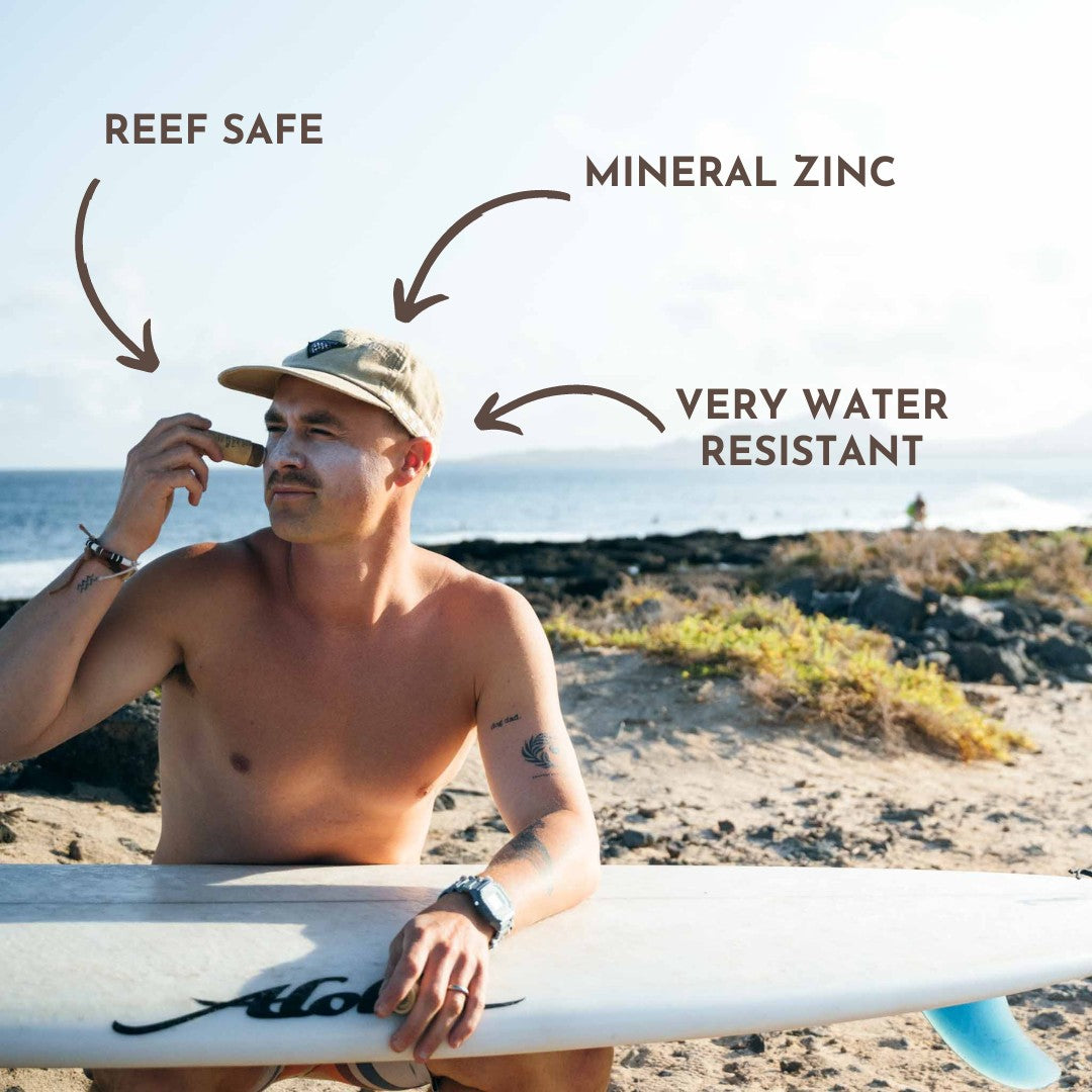 Suntribe SPF50 Natural Mineral Zinc Sun Stick Original White