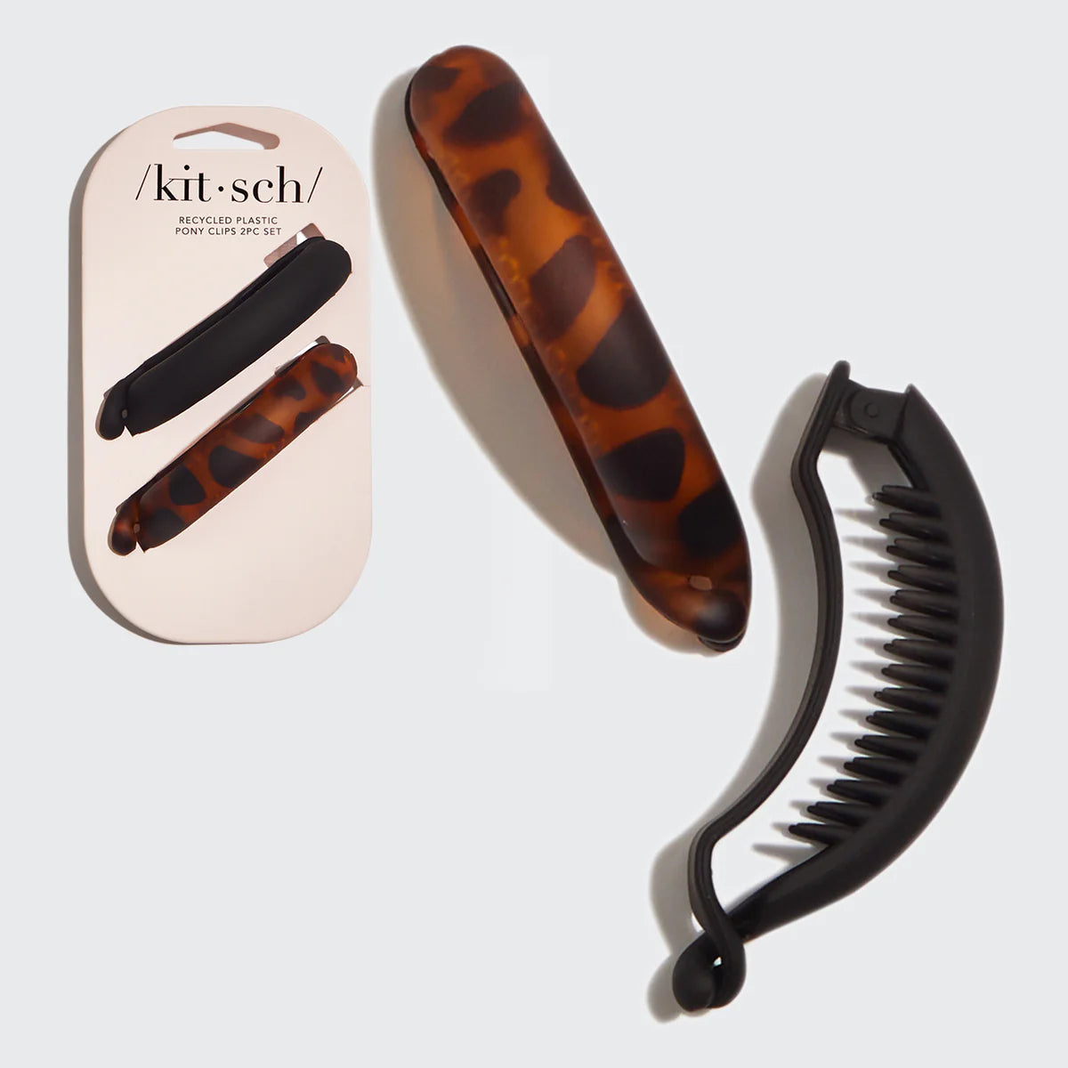 Kitsch Hestehale Clip for tykt hår 2-Pack