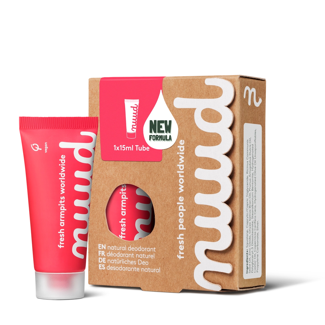 Nuud Vegan Deodorant - Starter Pack Red