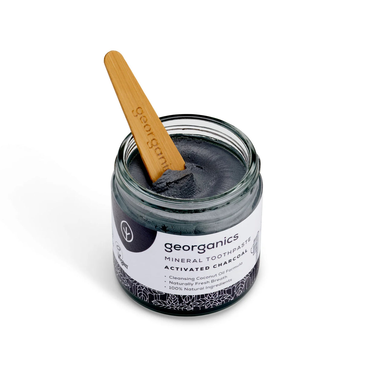 Charcoal Mineral Tannkrem 60ml fra Georganics