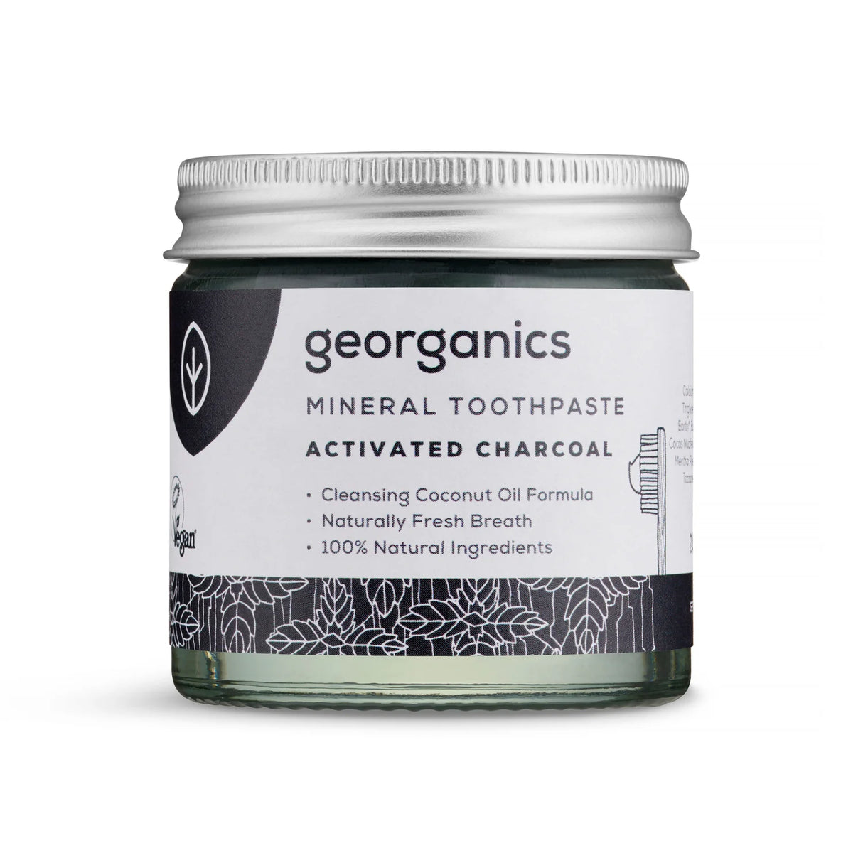 Charcoal Mineral Tannkrem 60ml fra Georganics