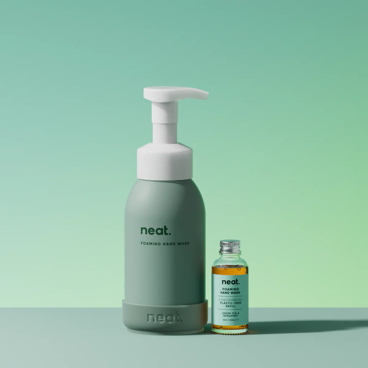 Startpakke Skummende håndsåpe - Grønn te & Bergamot fra Neat