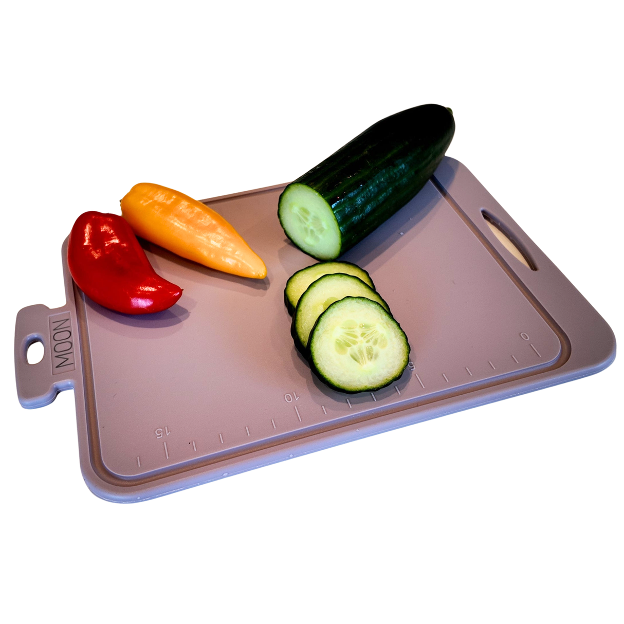 Mini Skjærebrett i Silikon fra Moon - Dusty Pink