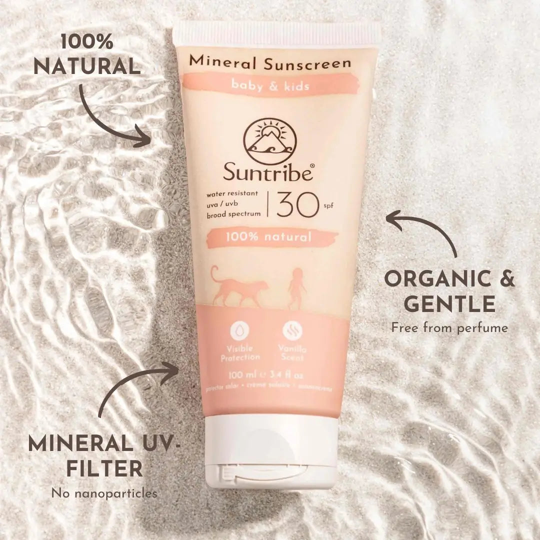Suntribe SPF30 Baby & Kids Natural Mineral Sunscreen