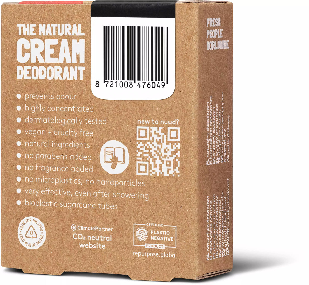 Nuud Vegan Deodorant - Smarter Pack Black