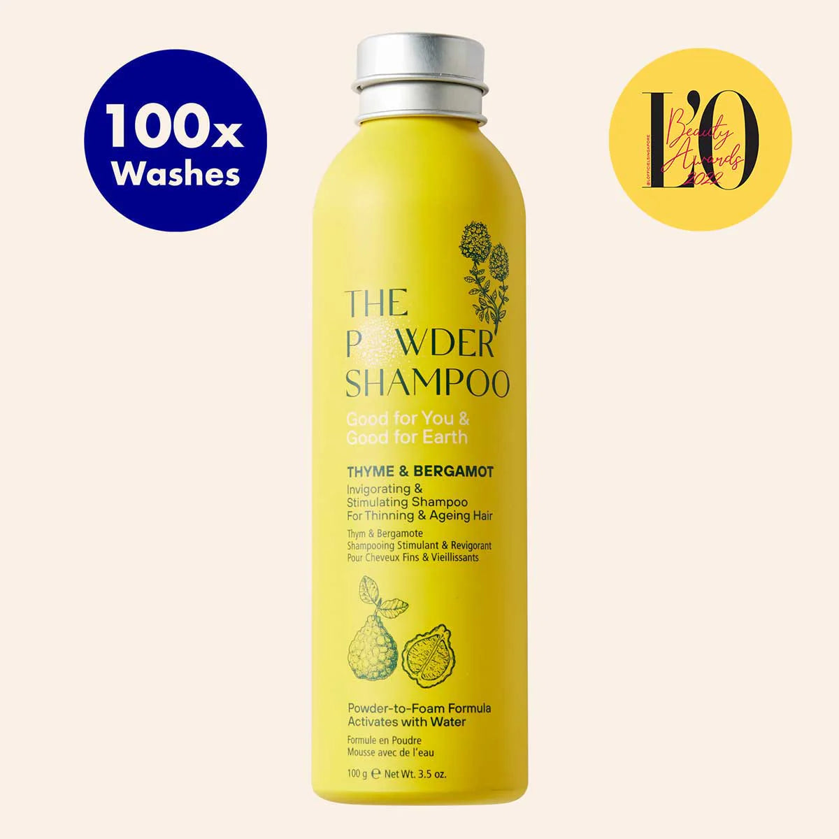 Pulvershampoo for hårvekst fra The Powder Shampoo