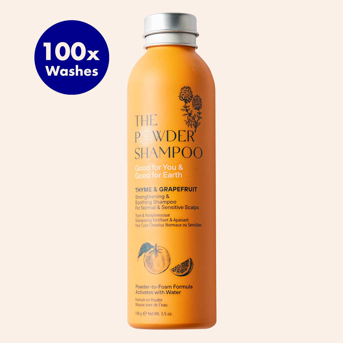 Pulvershampoo for ekstra sensitiv hodebunn fra The Powder Shampoo