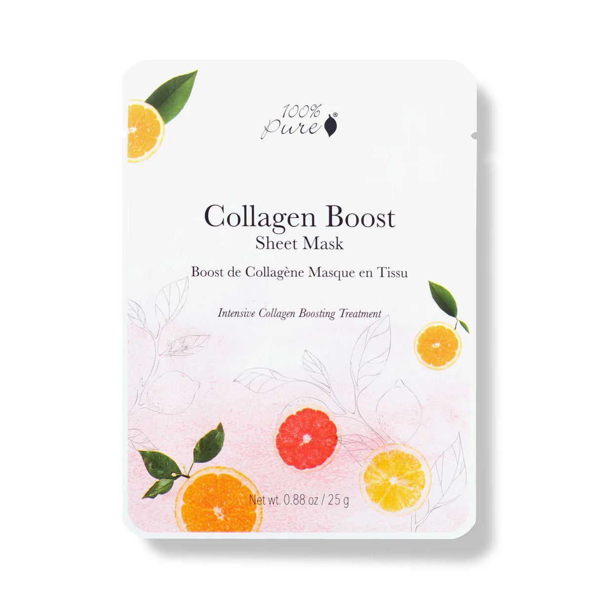 Collagen Boost Sheet Mask Fra 100% Pure