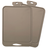 2-Pack Skjærebrett i Silikon fra Moon - Leafy Beige