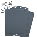 3-Pack Mini Skjærebrett i Silikon fra Moon - Charcoal Grey