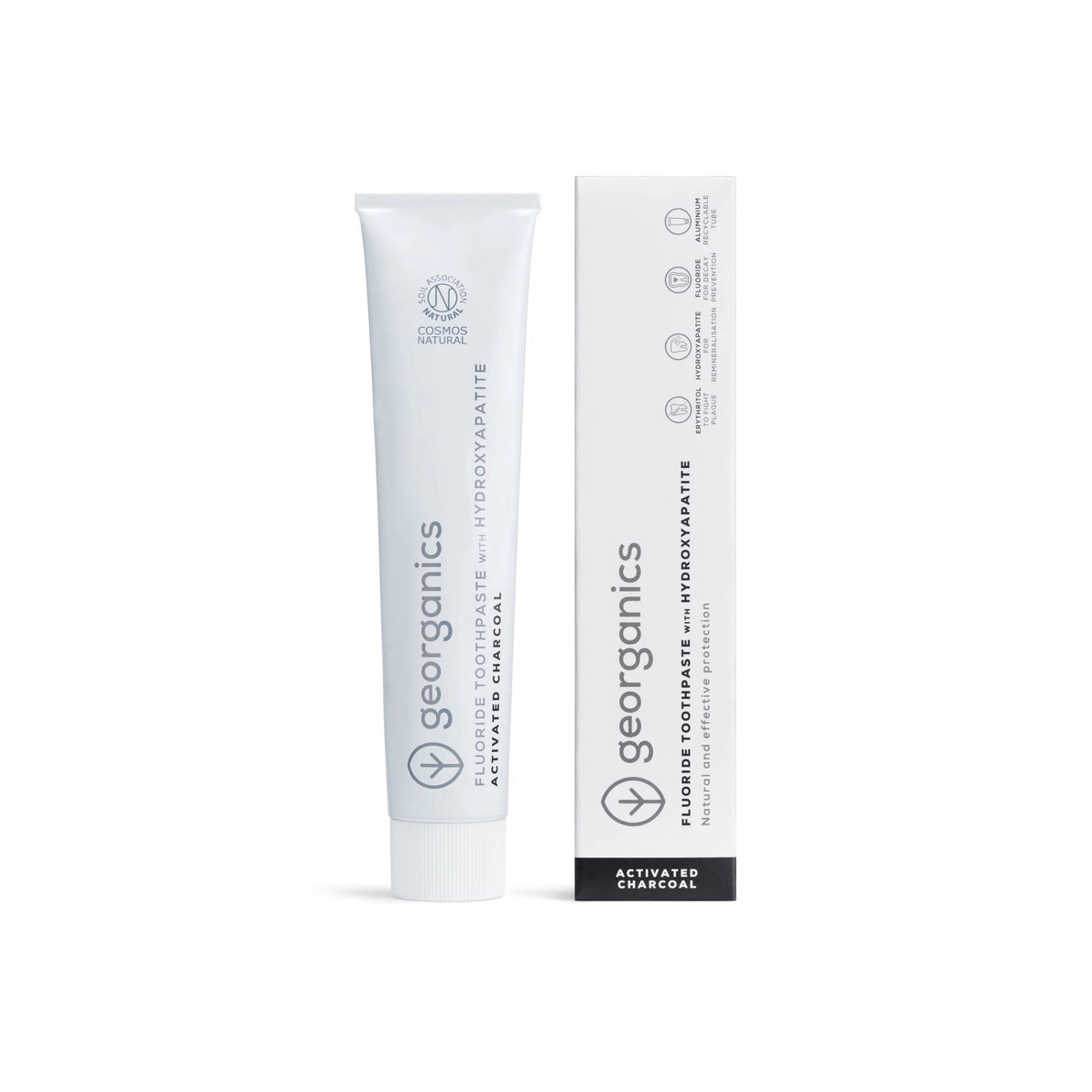 Activated Charcoal Tannkrem fra Georganics