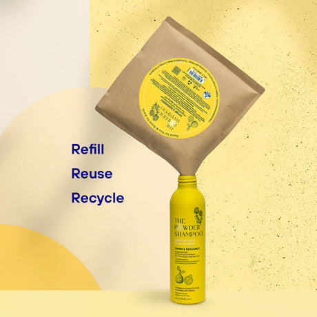 Pulvershampoo Refill for hårvekst fra The Powder Shampoo
