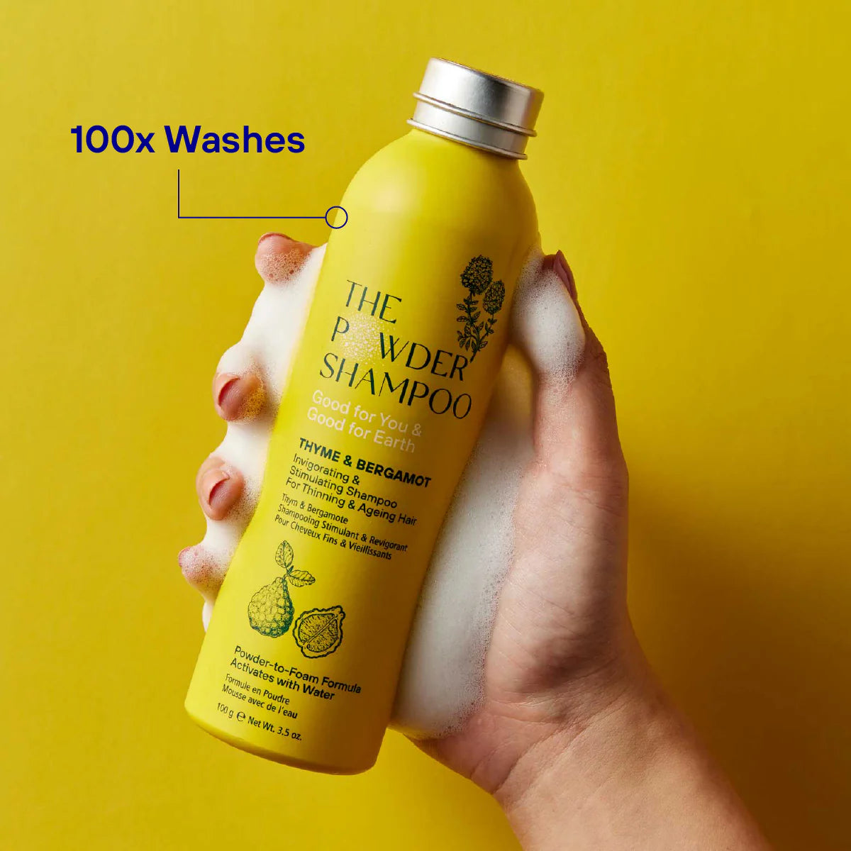 Pulvershampoo for hårvekst fra The Powder Shampoo