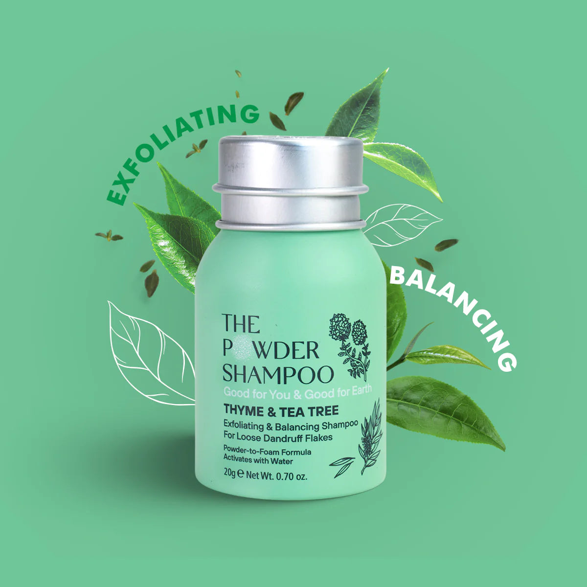 Mini-pulvershampoo for flass fra The Powder Shampoo