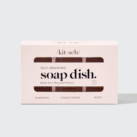 Kitsch Self-Draining Soap Dish Rosa