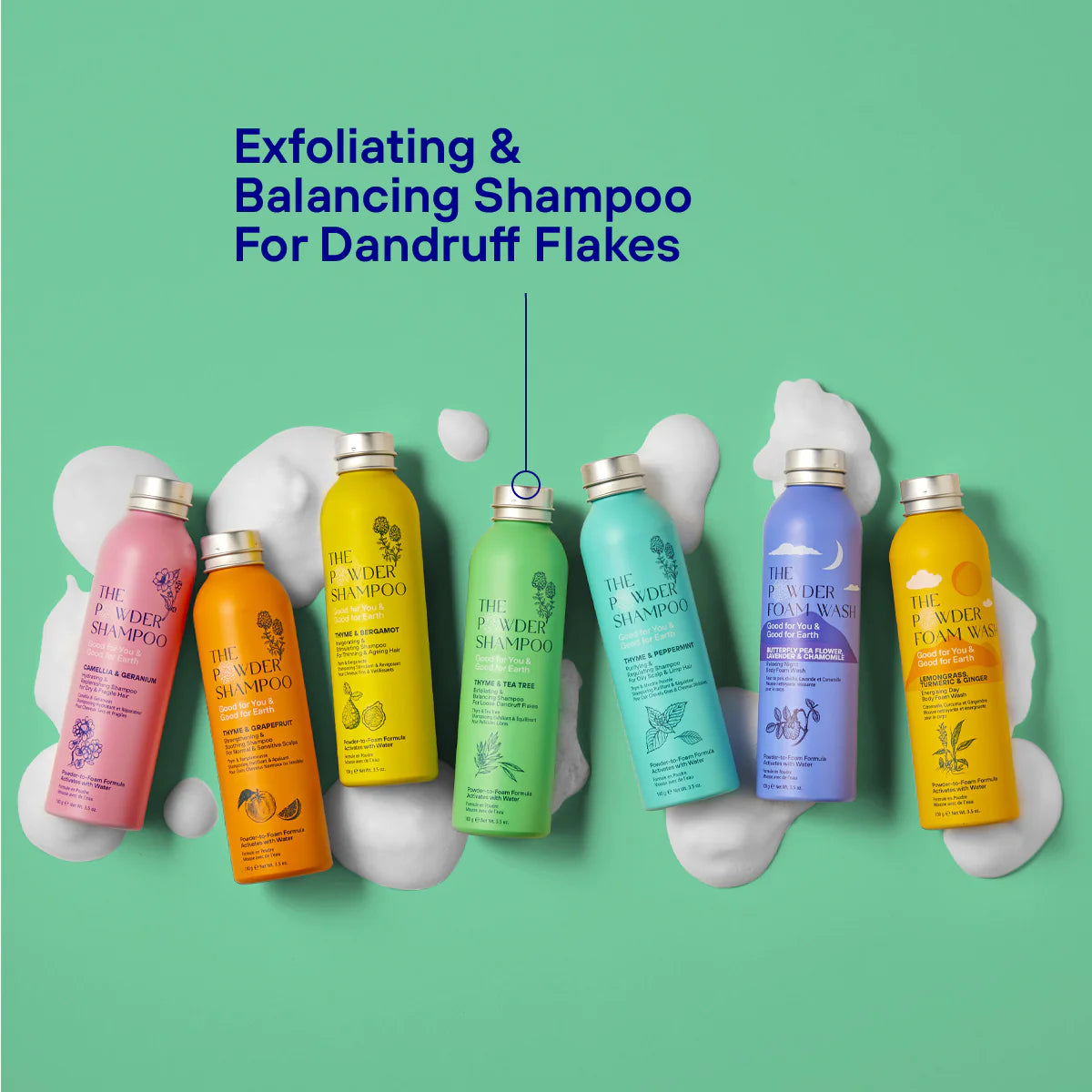 Mini-pulvershampoo for flass fra The Powder Shampoo