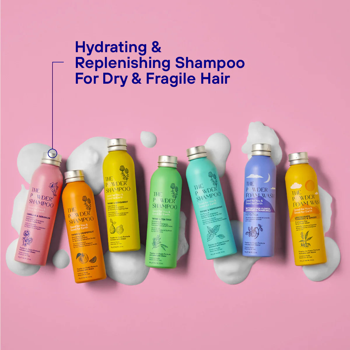 Pulvershampoo for Tørt og Skadet hår fra The Powder Shampoo