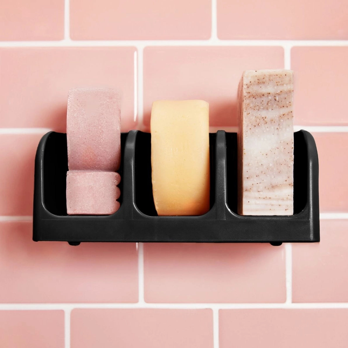 Kitsch Self-Draining Soap Dish Svart