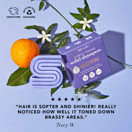 Kitsch Purple Toning Solid Shampoo Bar