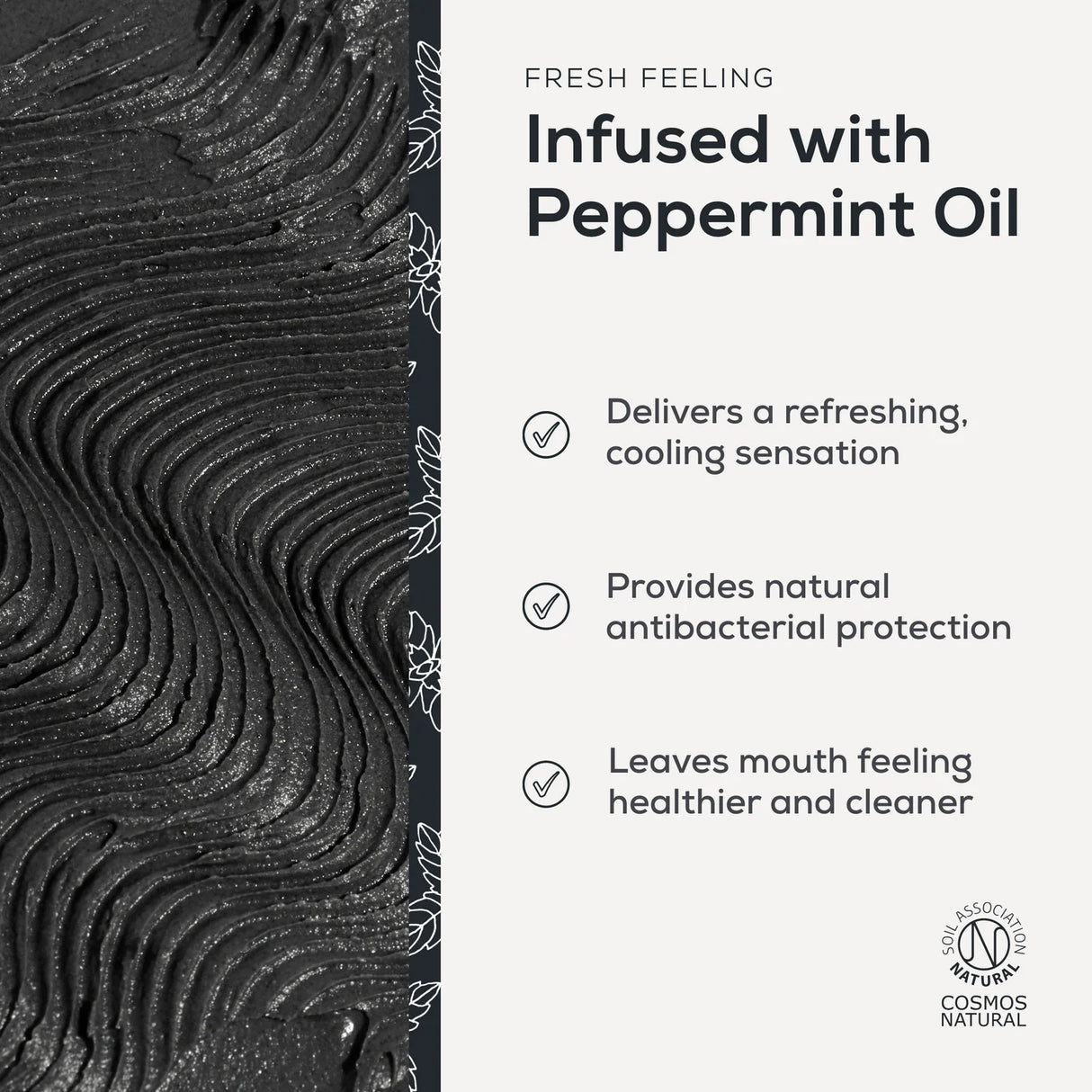 Charcoal Mineral Tannkrem fra Georganics