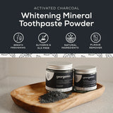 Charcoal Mineral Tannkrem Pulver fra Georganics
