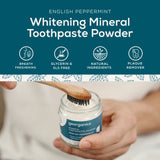 English Peppermynte Mineral Tannkrem Pulver fra Georganics