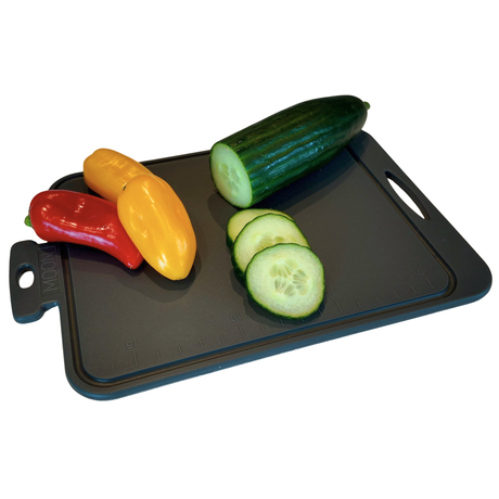 3-Pack Mini Skjærebrett i Silikon fra Moon - Charcoal Grey