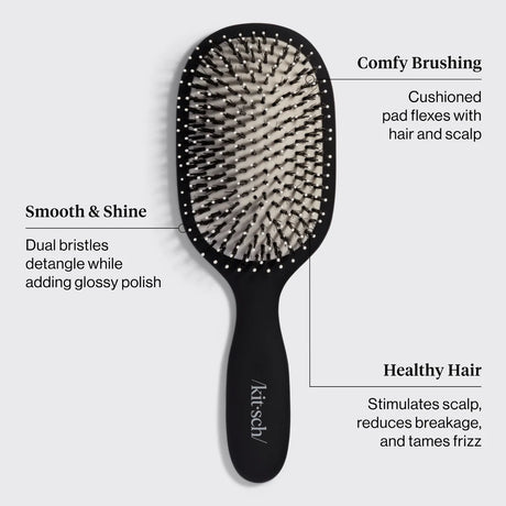 Kitsch Smooth & Polish hårbørste svart