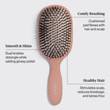 Kitsch Smooth & Polish hårbørste Tarracotta